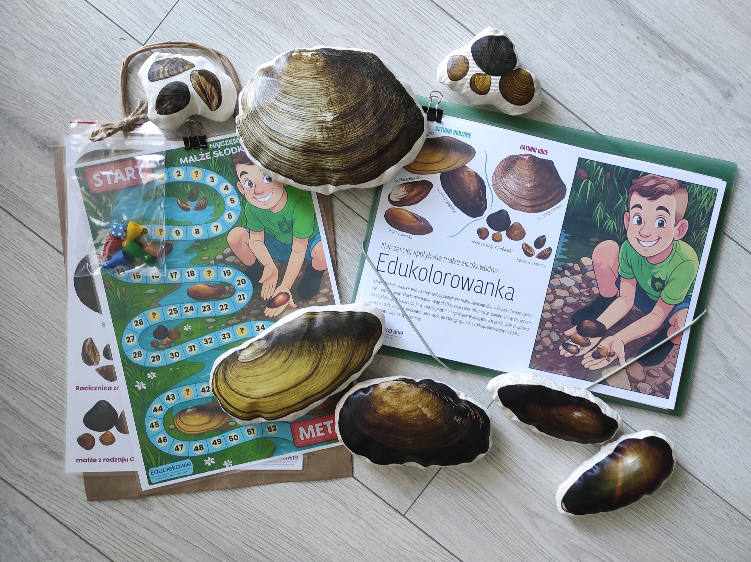 PDF Edukolorowanka małże wód słodkich - obrazek 2