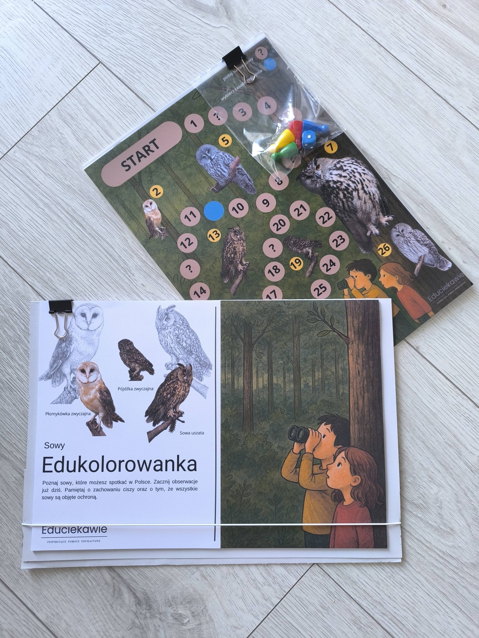 PDF Gra planszowa - sowy - obrazek 2